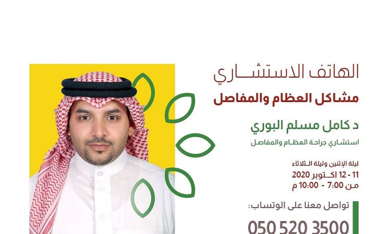 Photo of لمدة ليلتين يستقبل الهاتف الاستشاري بتنمية حلة محيش استشاراتكم حول مشاكل العظام والمفاصل