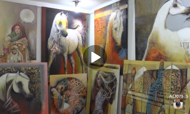 Photo of جارود بأعيننا بمرسم الفنانة ليلى نصرالله