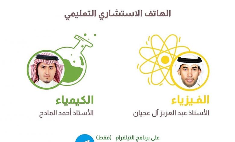 Photo of للطلاب والطالبات.. هل تحتاج لمساعدة في الفيزياء أو الكيمياء، ارسل استفسارتك و اسئلتك على التيليقرام