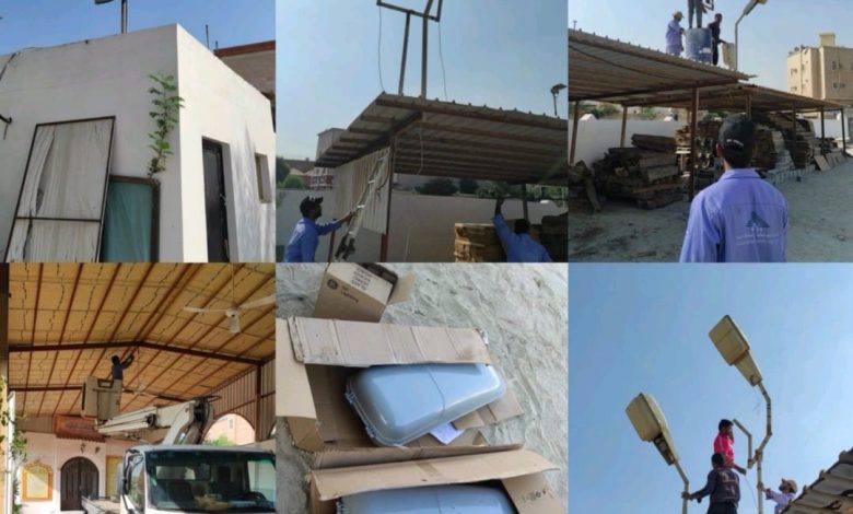 Photo of بالصور صيانة الإنارة في المقبرة