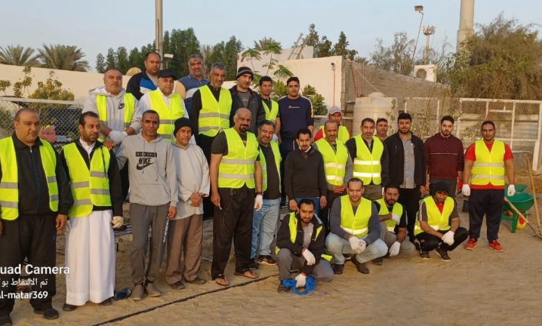 Photo of بأيدي المتطوعين ملاعب الأزهر تلفها الأشجار