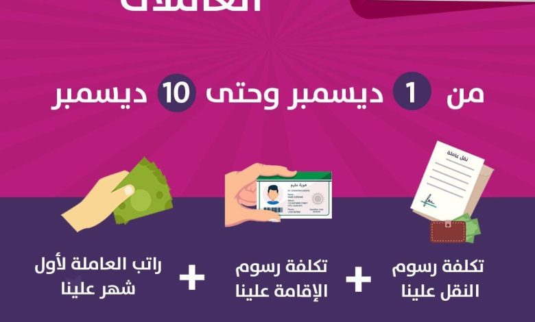 Photo of قسطنا لكم تكلفة الاستقدام وتكفلنا بكامل تكلفة الحجر المؤسسي !!