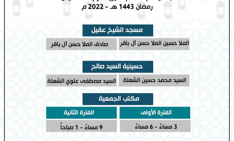 Photo of تنويه بأوقات وأماكن استلام زكاة الفطرة