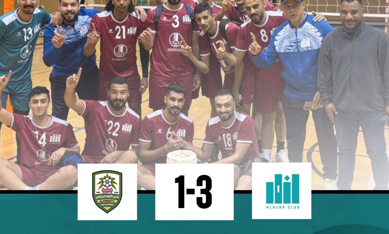 Photo of طائرة الأزهر تحلّق في الصدارة… بالعلامة الكاملة! 🏐🔥