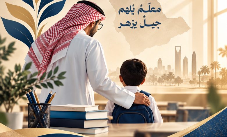Photo of معلّمٌ يُلهم .. جيلٌ يزهر ، كل عام ومعلمونا مصدر إلهام
